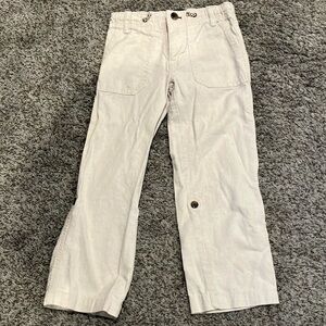 Boys linen type fabric long pants by GapKids size 6 regular